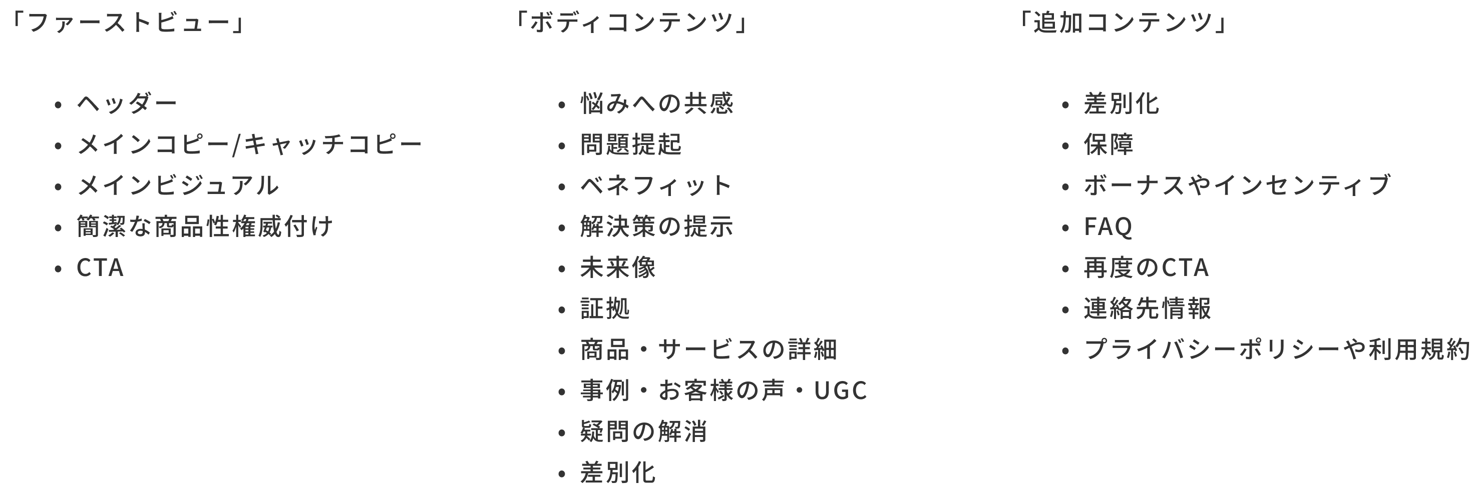 どんな順番で伝えるか？（構成要素）